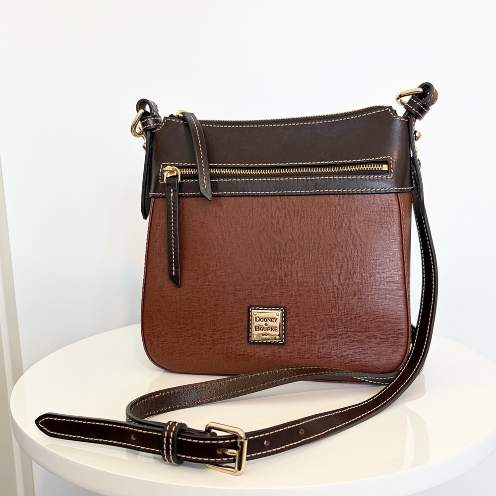 Dooney & Bourke Saffiano Leather Crossbody Bag Tomato Red